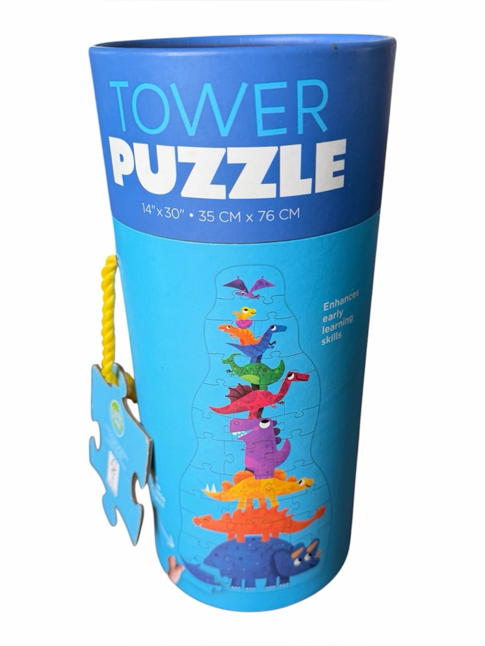 30 Piece Dinosaur Vertical Tower Floor Puzzle For Kids Ages 3 And Up